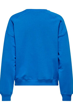 ONLDIANA L/S SPORTY O-NECK BOX UB SWT AÇIK MAVİ 15320699