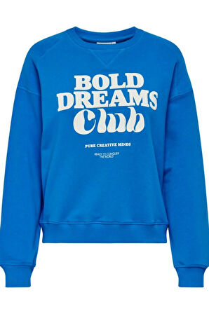 ONLDIANA L/S SPORTY O-NECK BOX UB SWT AÇIK MAVİ 15320699