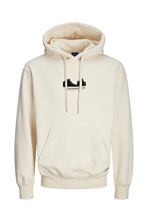 Erkek JORPORTLAND Kapüşonlu Sweatshirt - Beyaz | L