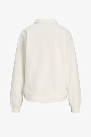JJXX Jxpallas Kadın Beyaz Sweatshirt 12262669-BlancdeBlanc