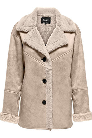 ONLYLVA BONDED COLLAR COAT CC OTW KREM 15322037 