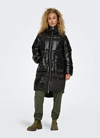 Only Siyah Kadın Kaban ONLSKY OVERSIZED PUFFER COAT CC OTW