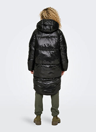 Only Siyah Kadın Kaban ONLSKY OVERSIZED PUFFER COAT CC OTW