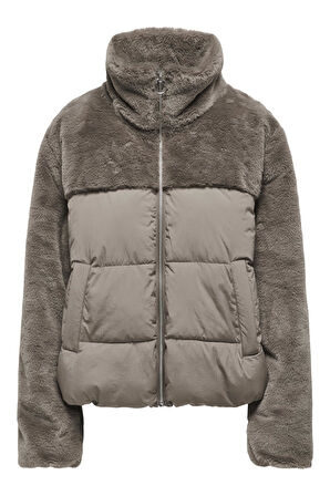 ONLWANJA FUR PUFFER MIX JACKET CC OTW A.HAKİ15292945 