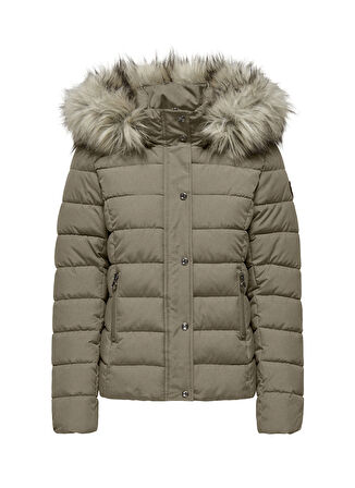 Only Açık Kahve Kadın Mont ONLNEWLUNA QUILTED JACKET CC OTW