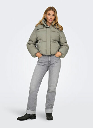 Only Açık Kahve Kadın Mont ONLHOPE SHORT PUFFER JACKET CC OTW