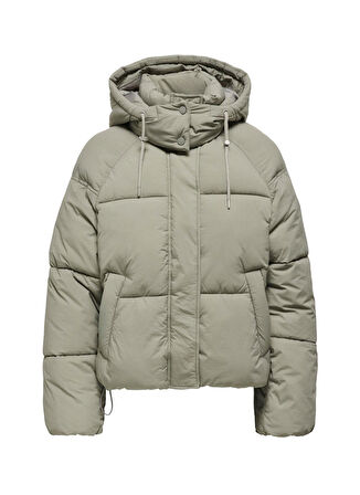 Only Açık Kahve Kadın Mont ONLHOPE SHORT PUFFER JACKET CC OTW