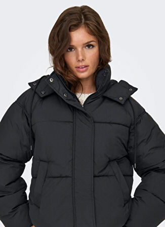 Only Antrasit Kadın Mont ONLHOPE SHORT PUFFER JACKET CC OTW