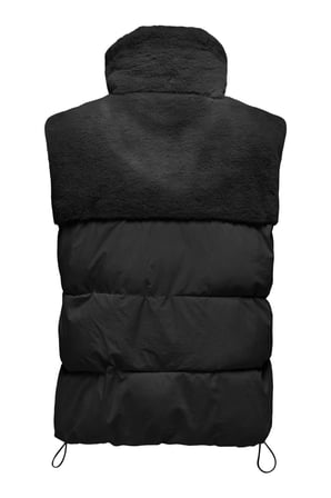 ONLWANJA FUR PUFFER MIX WAISTCOAT CC OTW SİYAH 15322053