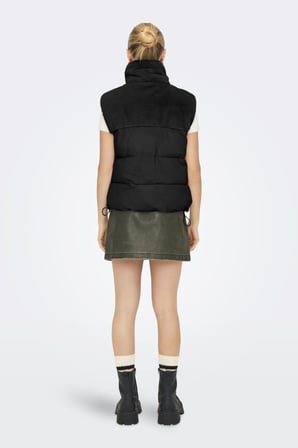 ONLWANJA FUR PUFFER MIX WAISTCOAT CC OTW SİYAH 15322053