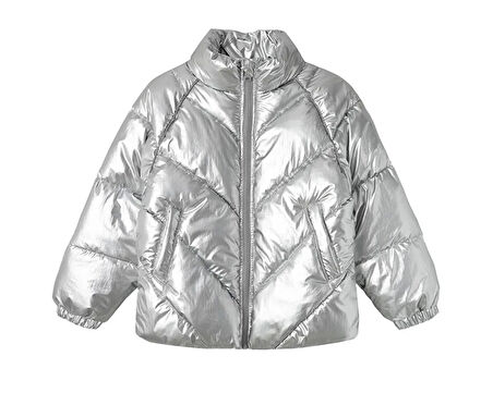 Name it kids Nkfmisty Puffer Çocuk Günlük Mont 13233969-SILVER Gri