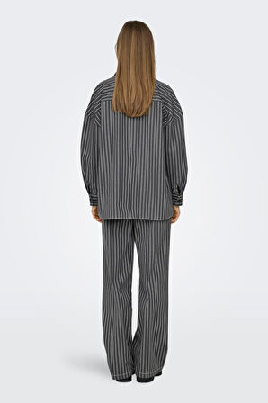 ONLDOLLAS L/S STRIPE SHIRT CC PNT GRİ15328496 