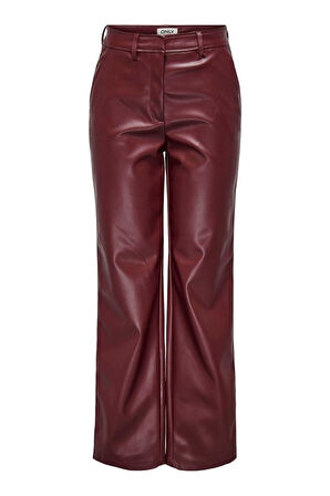 ONLIDINA HW FAUX LEATHER STR PANT CC PNT VİŞNE15324957 