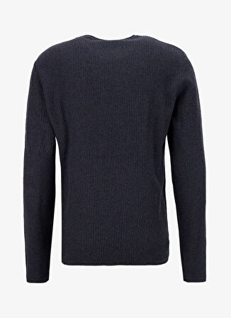 Jack & Jones Bisiklet Yaka Normal Gri Erkek Kazak 12258407_JJECOOPER KNIT CREW NECK N