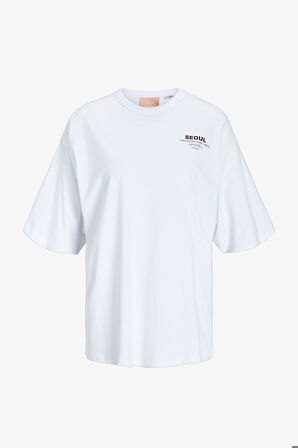 JJXX Jxnelly Kadın Beyaz T-Shirt 12260615-BrightWhite