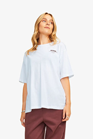 JJXX Jxnelly Kadın Beyaz T-Shirt 12260615-BrightWhite