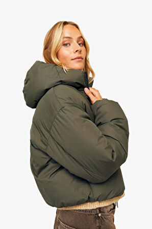 JJXX Jxlolly Kadın Yeşil Mont 12258743-GrapeLeaf