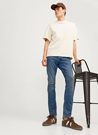Jack & Jones Düşük Bel Slim Fit Erkek Denim Pantolon 12259084_JJIGLENN JJORIGINAL SQ 914