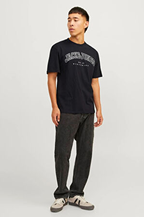 Jack & Jones Erkek Jjecaleb Varsity Tişört 12257579