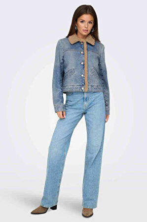 Only Onlnadya Ls Teddy Kadın Jean Ceket