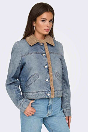 Only Onlnadya Ls Teddy Kadın Jean Ceket