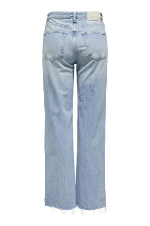ONLJUICY HW WIDE DES DNM JEANS DOT AÇIK MAVİ 