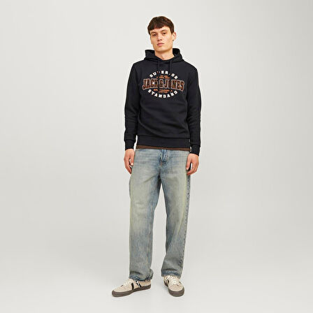 Jack Jones Sweat Hood Logo 2 Col