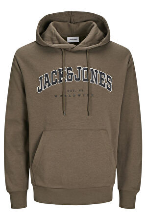 JJECALEB VARSITY SWEAT HOOD NOOS KAHVERENGİ12256521