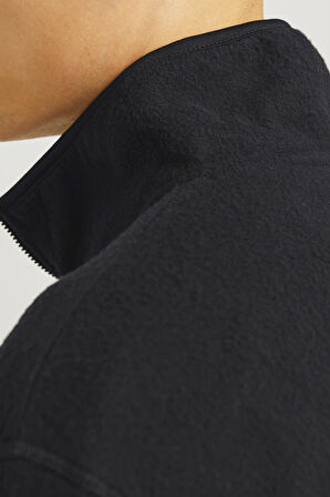 JJECORP LOGO  FLEECE QUARTER ZIP SİYAH12258490