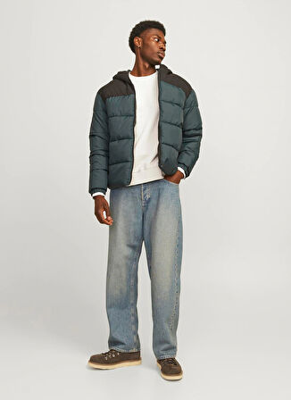 Jack & Jones Bisiklet Yaka Ekru Erkek Sweatshırt 12259945_JJEURBAN EDGE SWEAT CREW N