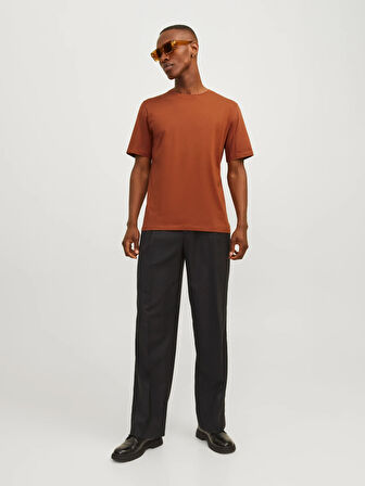 Erkek JJEORGANIC BASIC TEE SS O-NECK NOOS T-Shirt-Tarçın | M