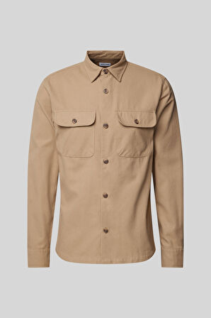 Erkek JJDARREN FLANNEL Gömlek LS - Bej  | XS