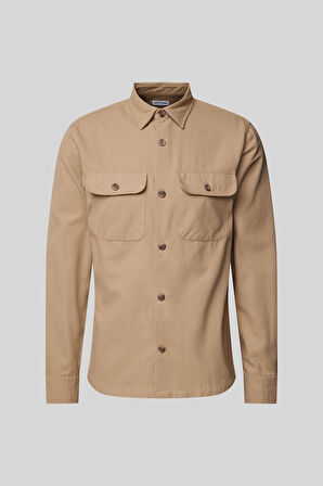 Erkek JJDARREN FLANNEL Gömlek LS - Bej  | XS