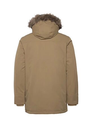 Jack & Jones Açık Kahve Erkek Mont JJECONSTRUCT FAUX FUR PARKA SN