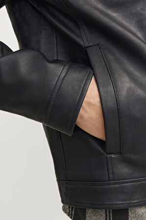 JJEDYLAN CLEAN PU JACKET NOOS SİYAH 12261195