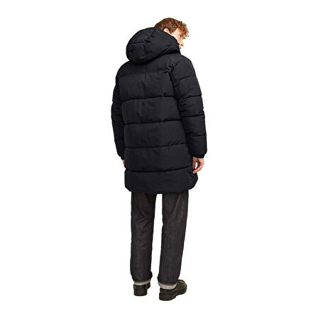 Jack & Jones 12256980 Jjebradley Long Puffer Sn Siyah