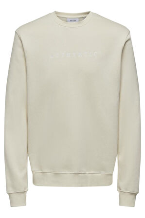 ONSCONNOR AUTHENTIC REG CREW NECK SWEAT KREM 22030625