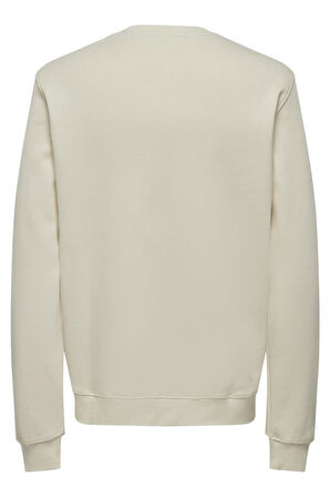 ONSCONNOR AUTHENTIC REG CREW NECK SWEAT KREM 22030625
