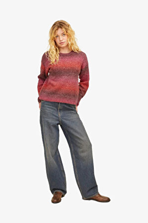 JJXX Jxamira Kadın Kırmızı Kazak 12260602-FieryRed