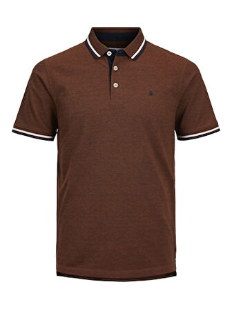 JACK JONES Erkek Kahverengi Polo Tişört 12143859