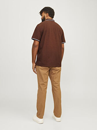 JACK JONES Erkek Kahverengi Polo Tişört 12143859
