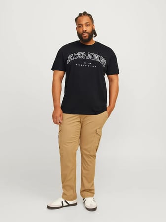 Jack Jones Caleb Varsıty Büyük Beden Erkek Tişört 12258871