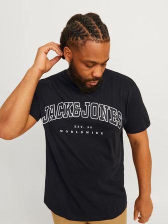 Jack Jones Caleb Varsıty Büyük Beden Erkek Tişört 12258871