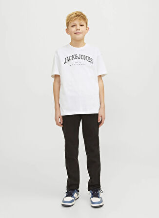 Jack & Jones Baskılı Beyaz Erkek Çocuk T-Shirt 12258924