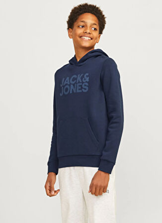Jack & Jones Baskılı Erkek Çocuk Lacivert Sweatshırt 12152841