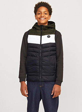 Jack & Jones Siyah Erkek Çocuk Şişme Mont 12258655