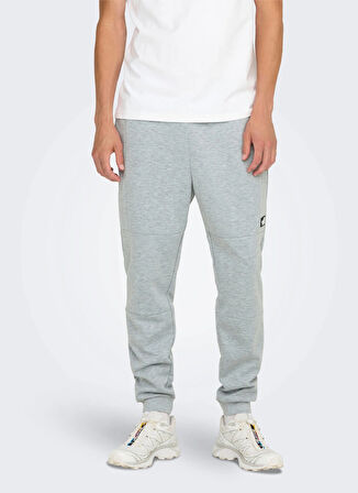 Only & Sons Normal Açık Gri Erkek Eşofman Altı ONSLIAM REG PANTS TRACKSUIT NOOS