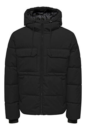 ONSELIJAH PCKT. HOOD JACKET OTW NOOS SİYAH 22029661