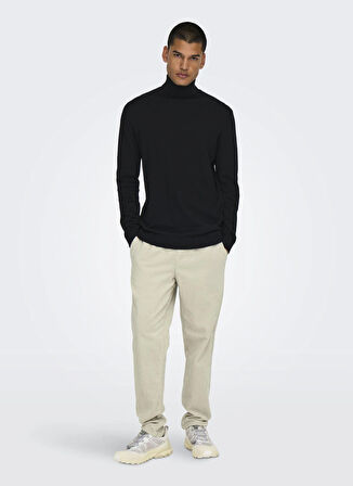 Only & Sons Normal Bel Normal Ekru Erkek Chino Pantolon ONSLINUS TAP CORDUROY 0185 PANT NOO