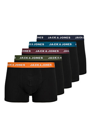 Jack & Jones Jacoliver Solid Trunks 5'li Boxer 12259097